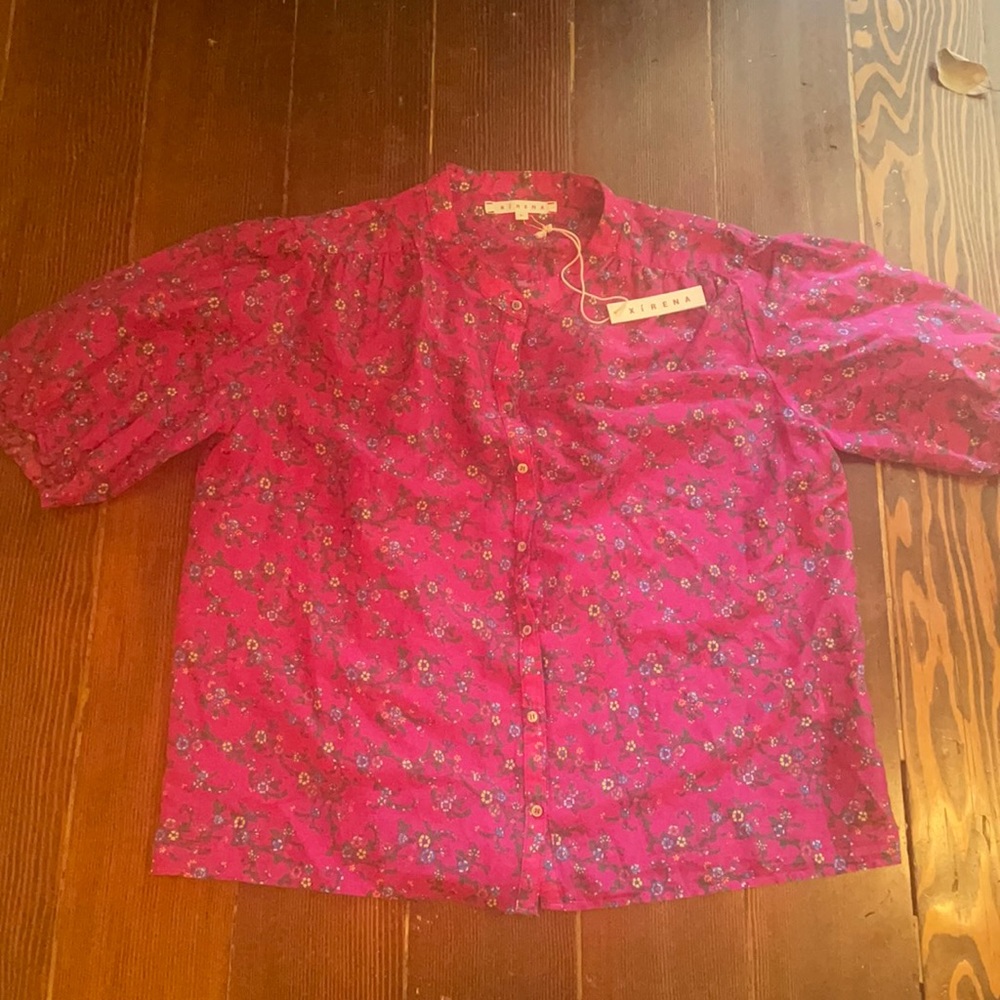 NWT Xirena Eden Shirt in Berry Pink